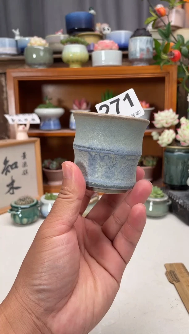 瓷片271知木小芳花盆