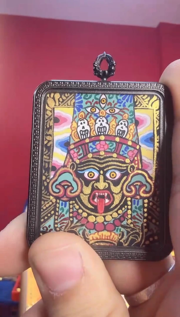 吊坠扎老师-热贡纯手绘唐卡