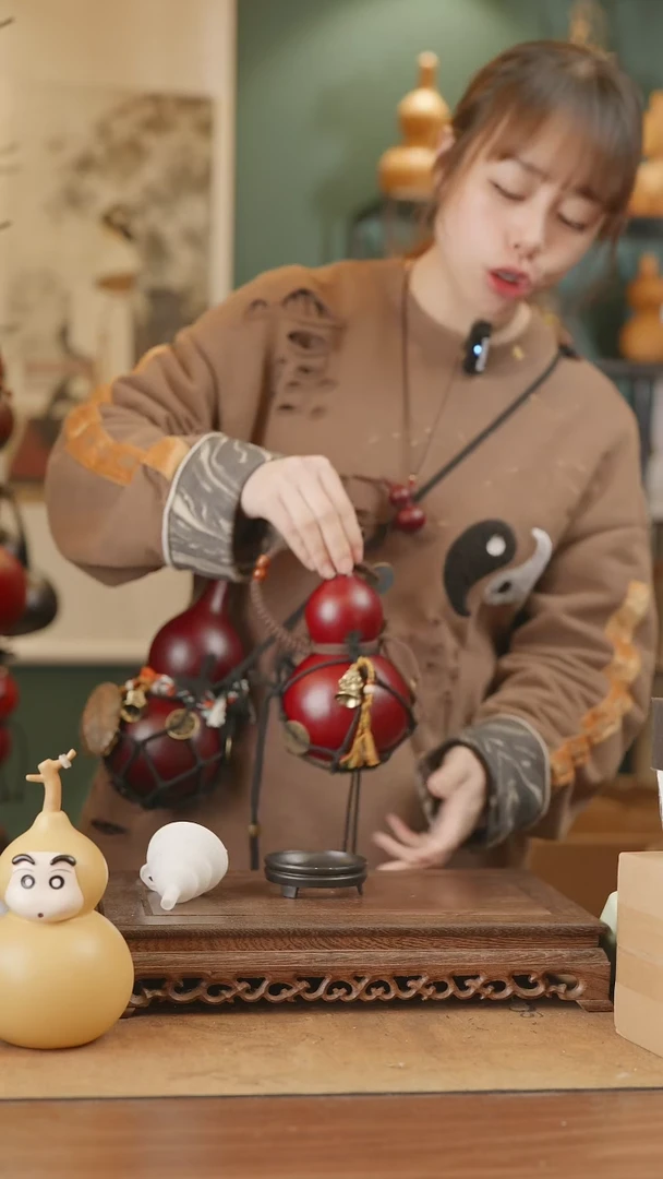 【闪购商品】304号精品天然大漆工艺防渗内胆酒葫芦~