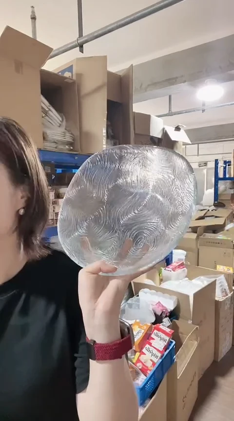 瓷片进口家用百货25cm水果钵