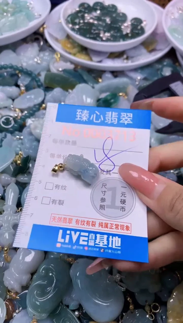 翡翠未镶嵌颈饰3713