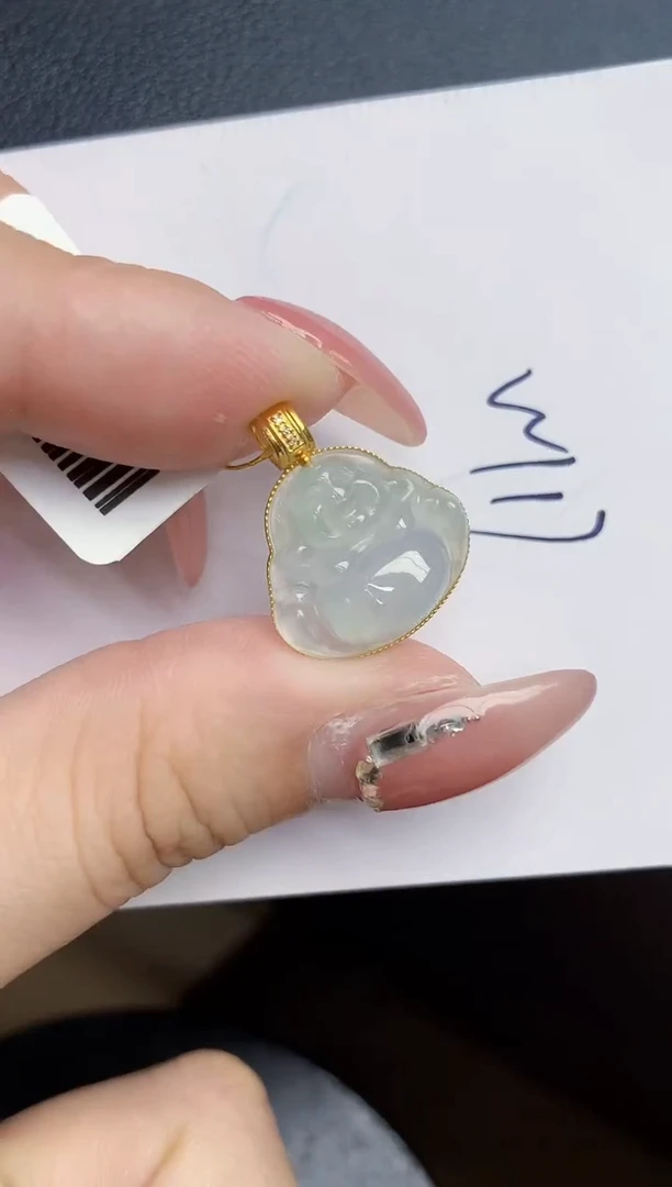 【闪购商品】翡翠颈饰18K金镶嵌000000000