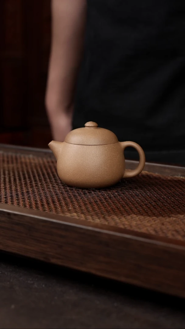 茶壶紫砂芝麻绿宽口文旦