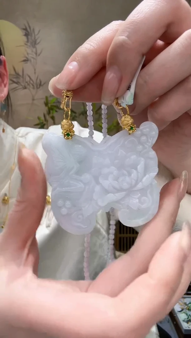 【闪购商品】翡翠耳饰未镶嵌吊坠1