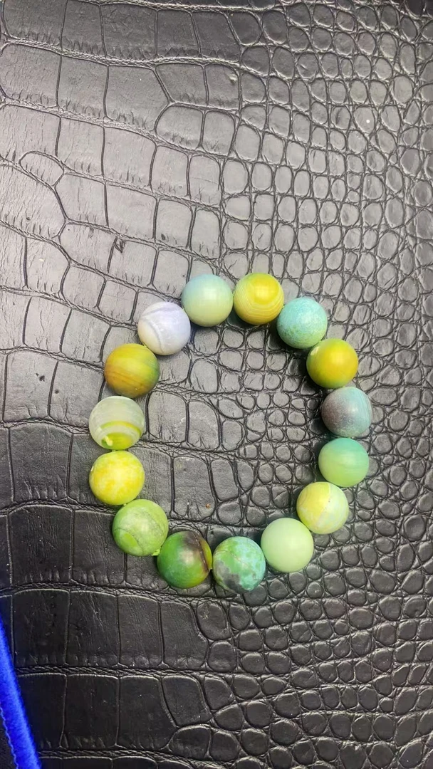 手链 A506 黄绿色手串 男女同款 时尚百搭