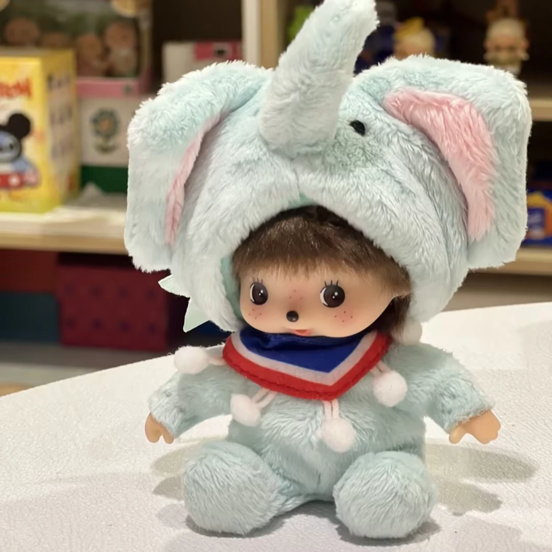 【清迈限定】Hello Kitty 蓝色短袖套装 蒙奇奇钥匙扣玩偶