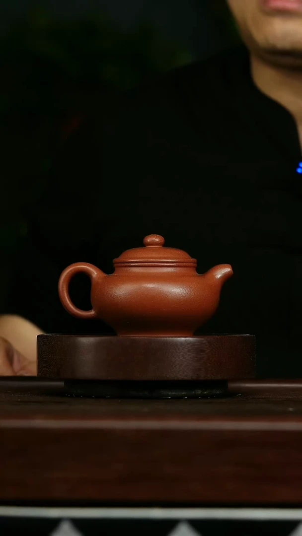 茶壶紫砂e8红降坡掇只壶