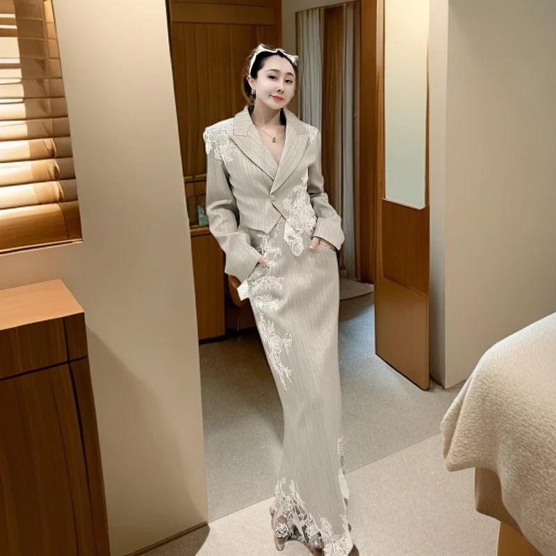秋季复古轻奢气质衣服套装网红时尚炸街新款女装新款女装洋气时尚