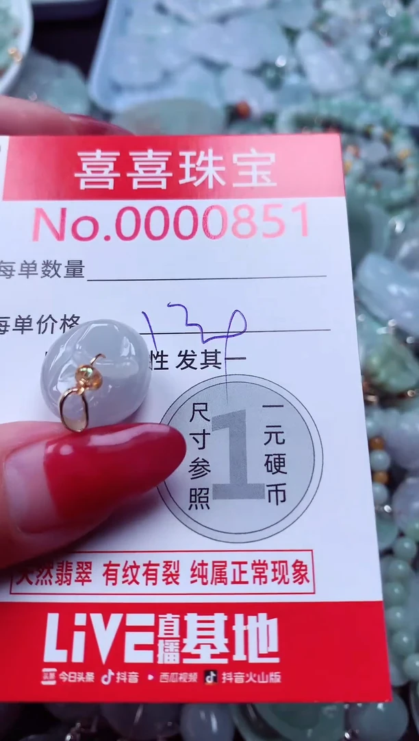 吊坠(不含链)未镶嵌翡翠851