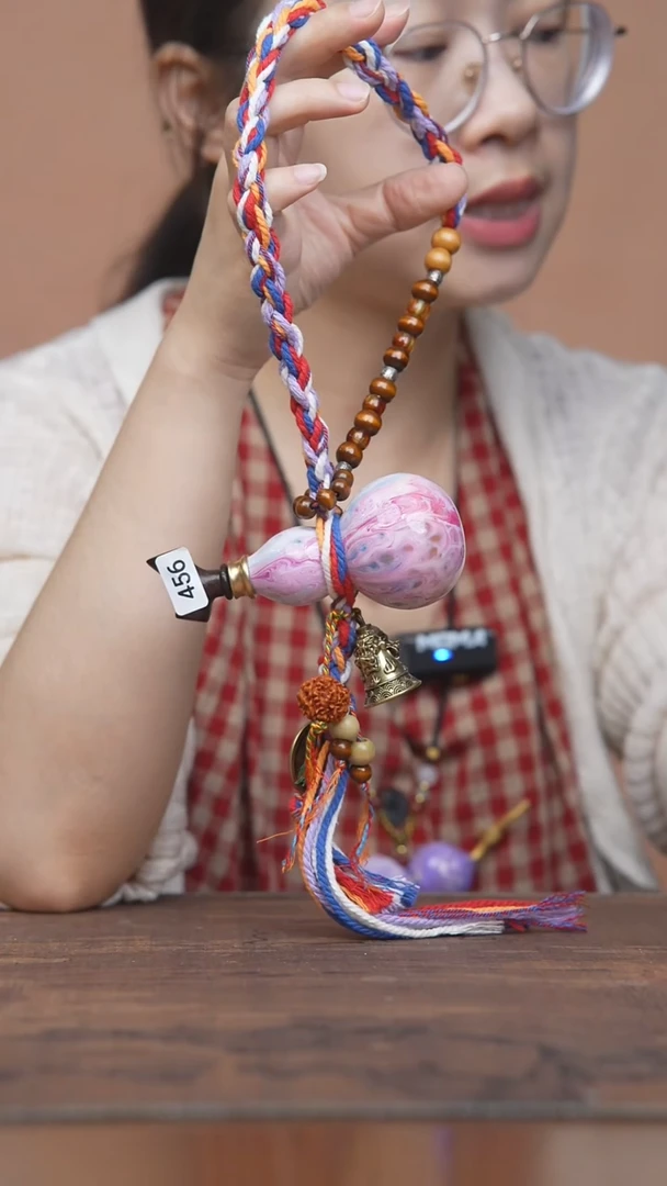 456号--藏绳开口小葫芦挂件