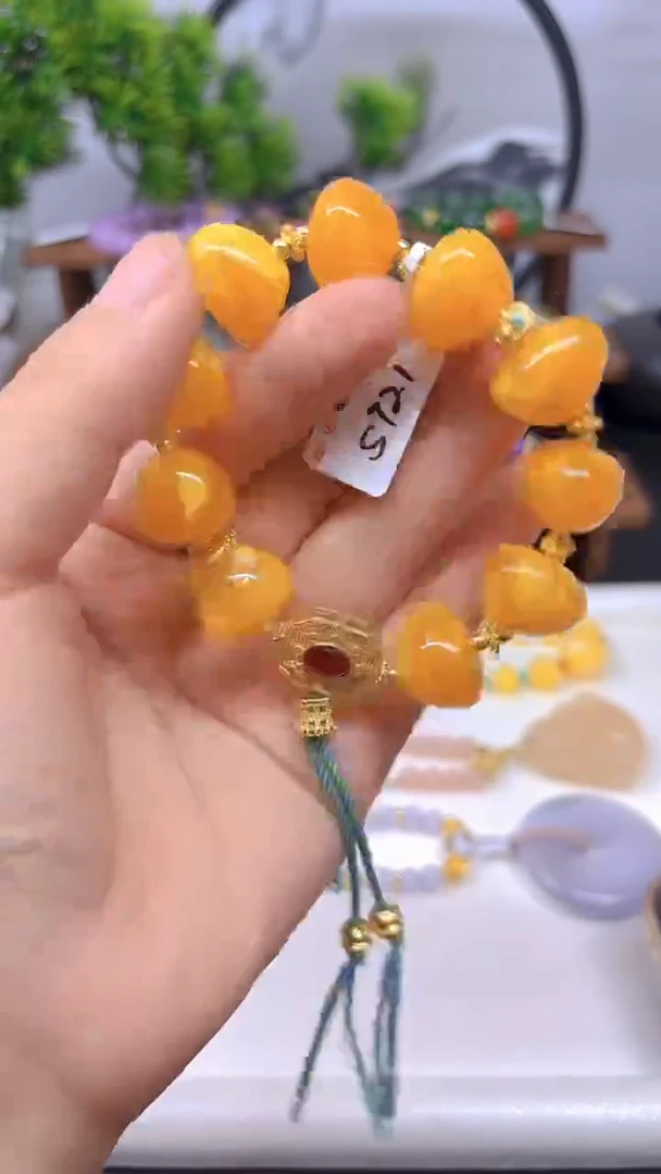 未镶嵌蜜蜡手链S721