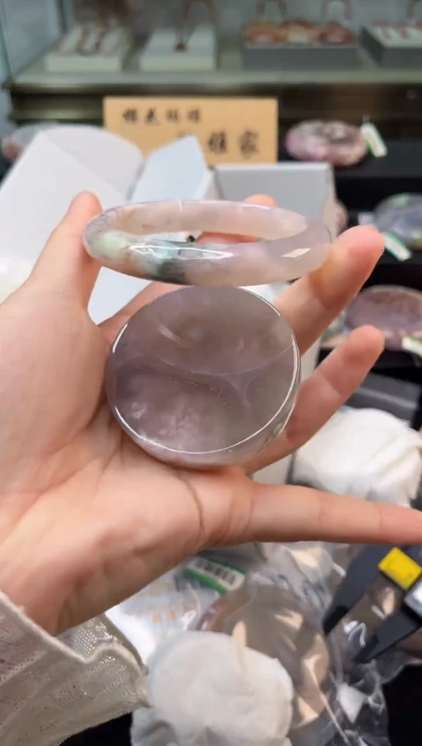 未镶嵌手镯石英质玉57圈口（赠品镯心）6887134