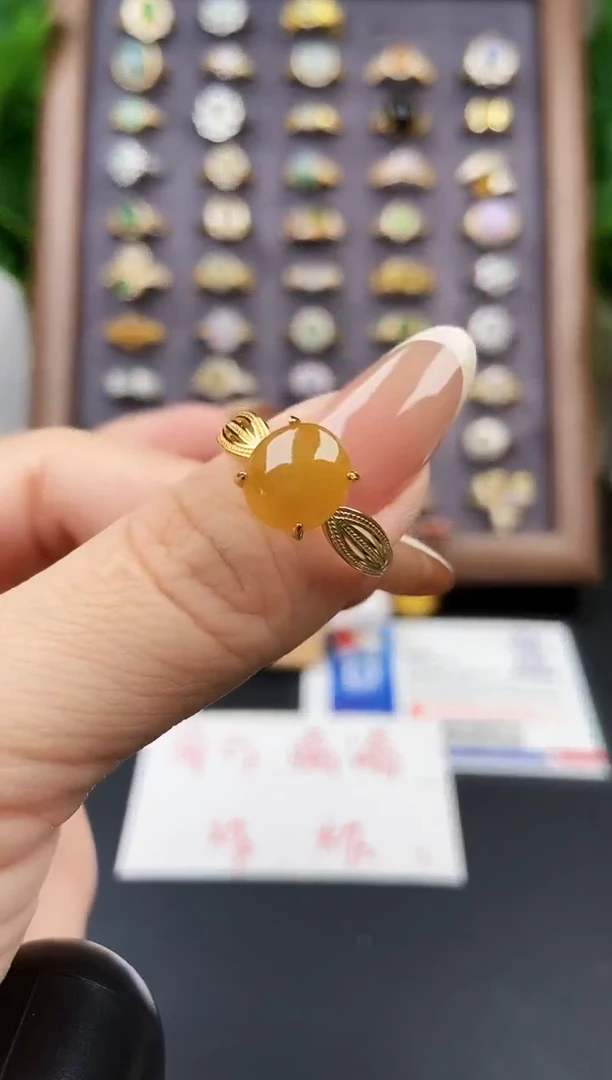 银S925镶嵌戒指翡翠21