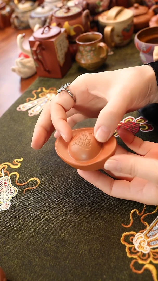 茶壶紫砂元宝大号