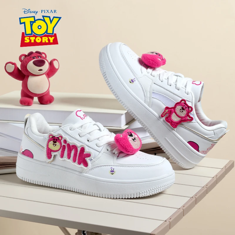 草莓熊2025秋季新款女款休闲鞋厚底百搭板鞋