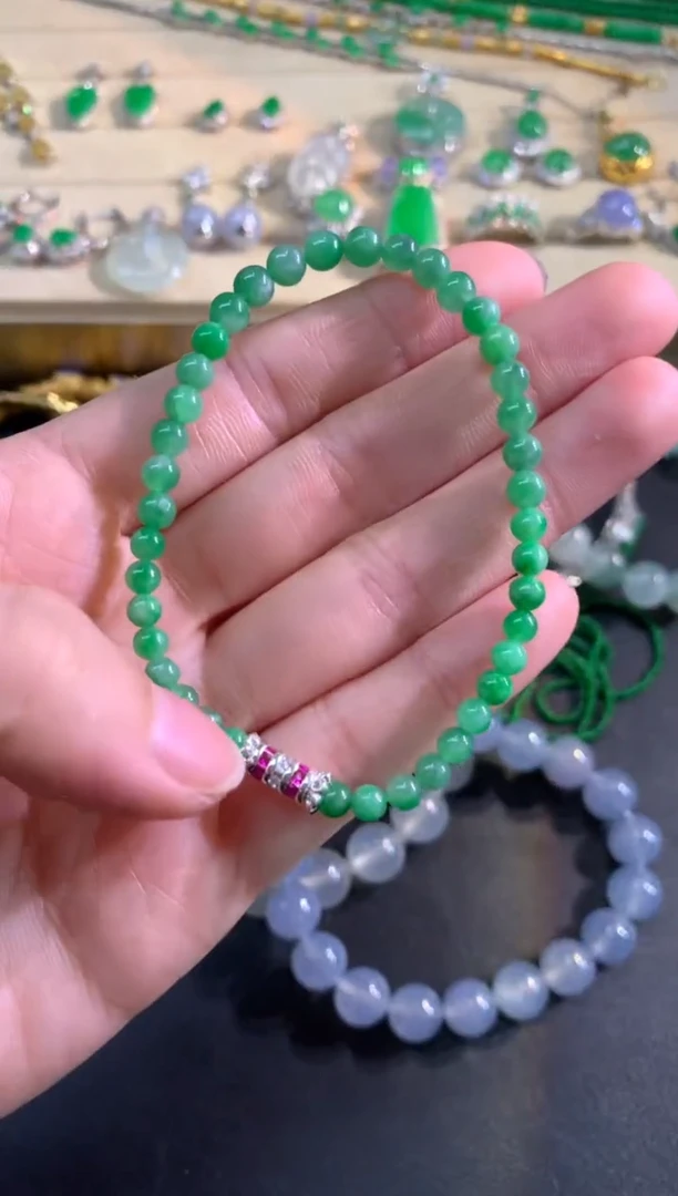 未镶嵌手串翡翠手串|2600+130