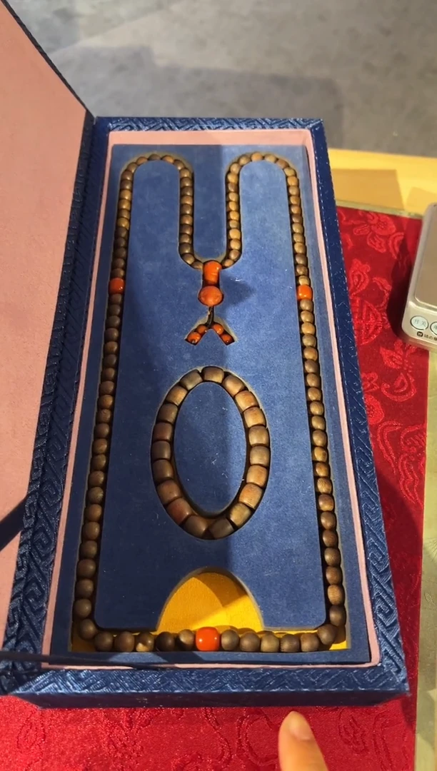 【闪购商品】沉香木手串18富森红土 套盒 正德高级精美精品