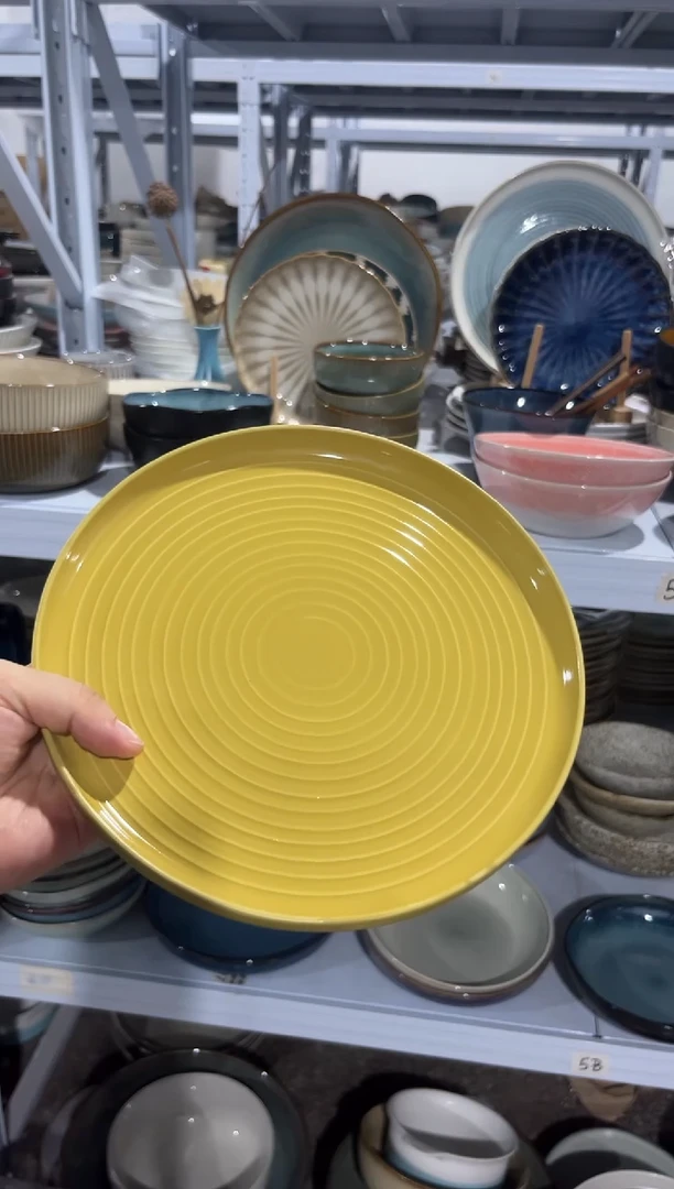 陶瓷外贸尾货瑕疵满20包邮X A5A小盘