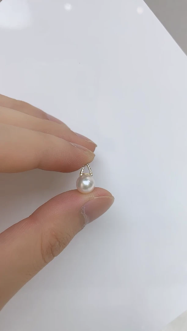 海水珍珠18K金镶嵌颈饰
