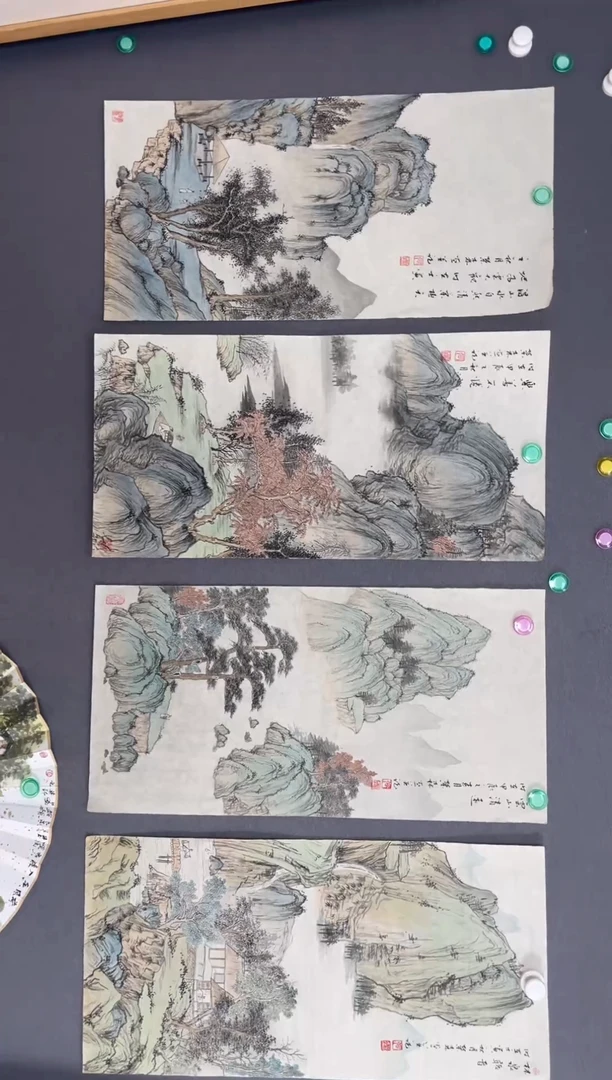 国画不*国画山水花鸟作品