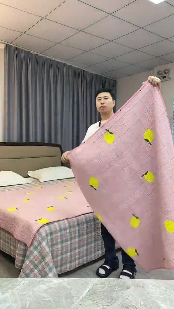 棉120cm*210cm 方格柠檬