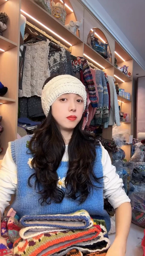 羊毛纯手工韩系发带