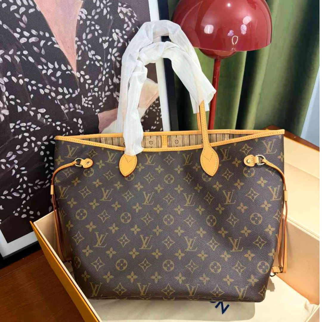 修复品LouisVuitton/路易威登【新植鞣】NF中号购物袋托特包包