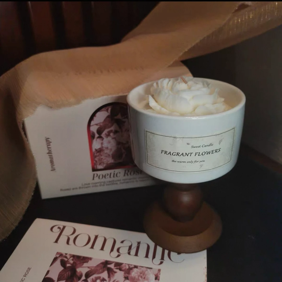 山茶花香薰蜡烛生日伴手礼品 随机JX