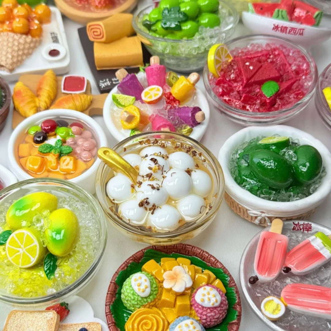 （现场拆支持试玩）【甜品+美食】磁吸冰箱贴甜品美食