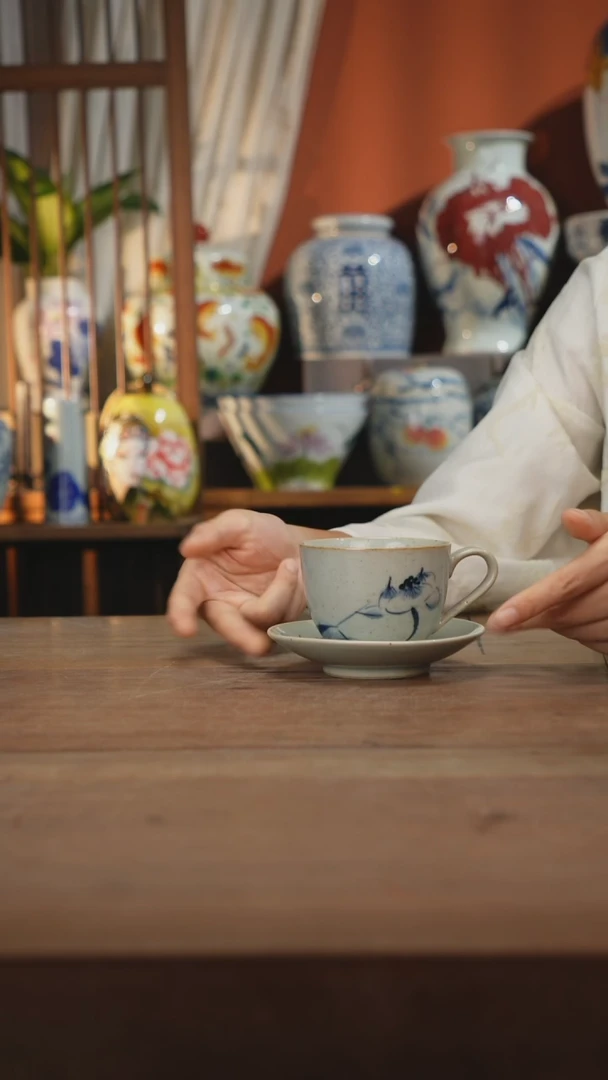 瓷片 景德镇设计师釉下手绘陶瓷餐具