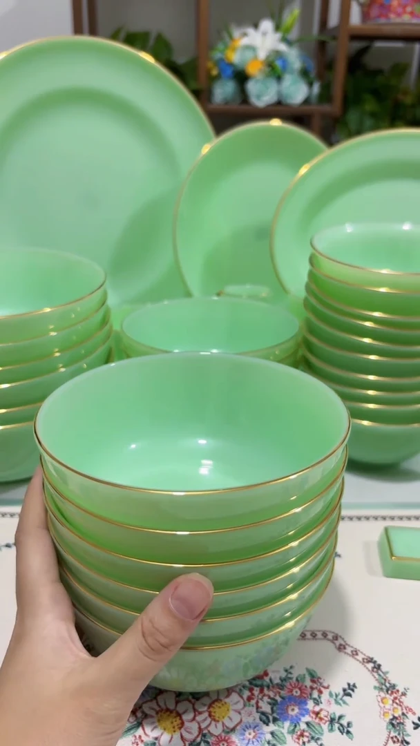 5.5英寸玉瓷碗6个口径13.8厘米