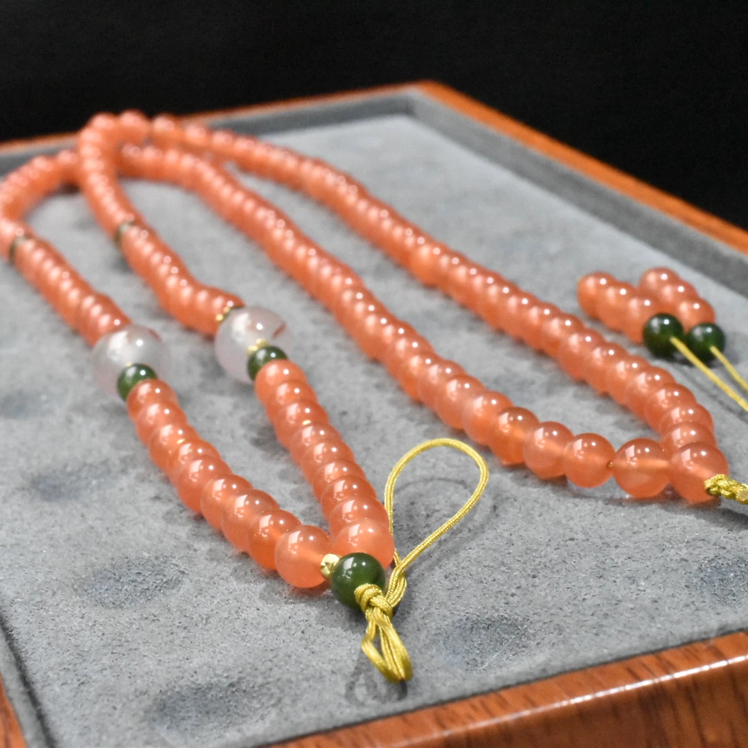 SJ【一九珠宝】S925银南红万能挂件链-卡5mm  YJ9996