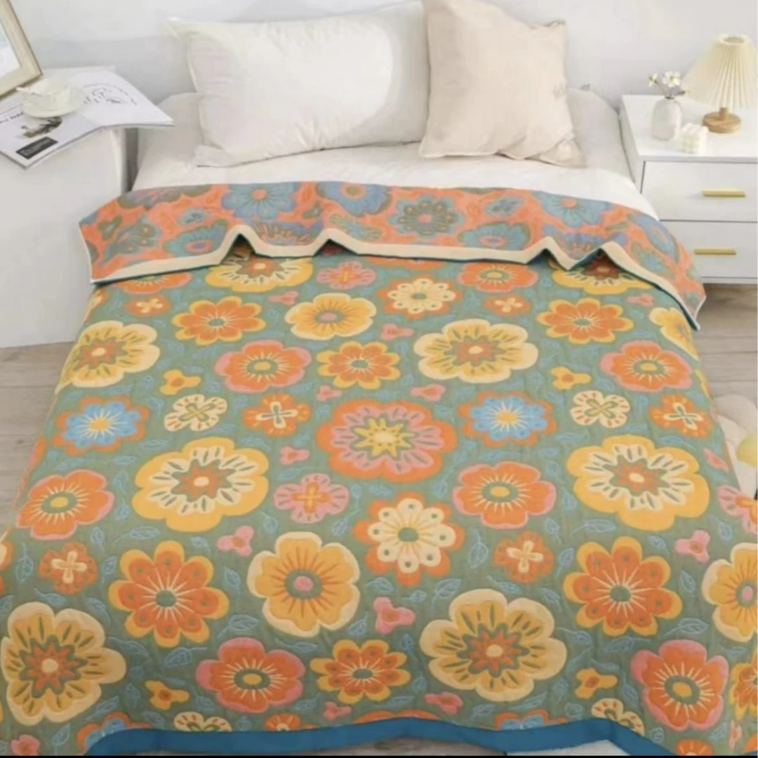 【1.5*2】1.5*2多层纱布盖毯柔软亲肤可机洗