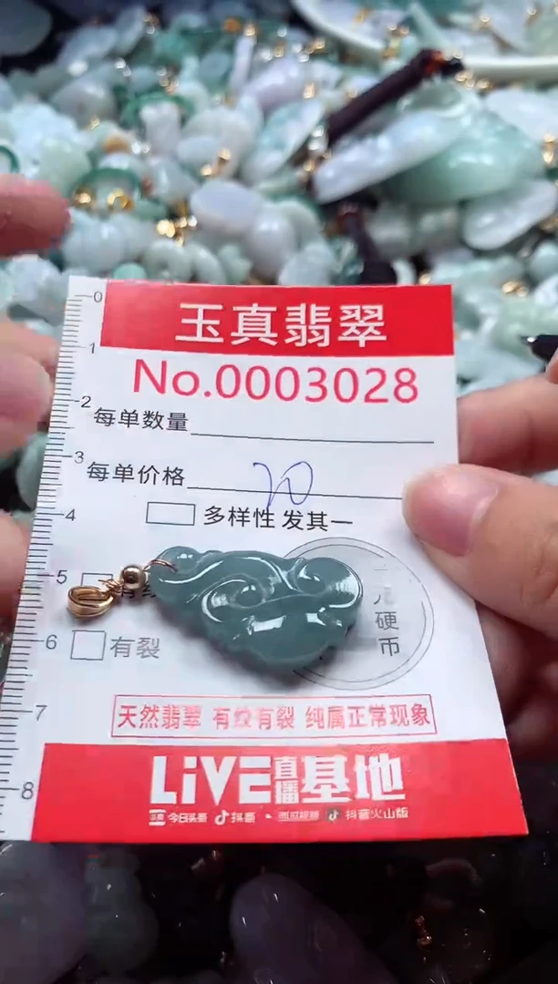 吊坠(不含链)未镶嵌翡翠3028