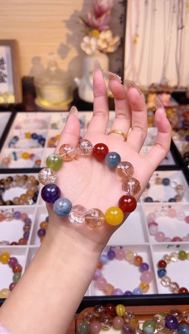 未镶嵌手串水晶青花瓷