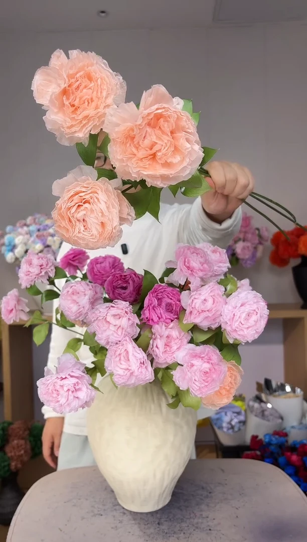 永生洋牡丹3枝 香槟