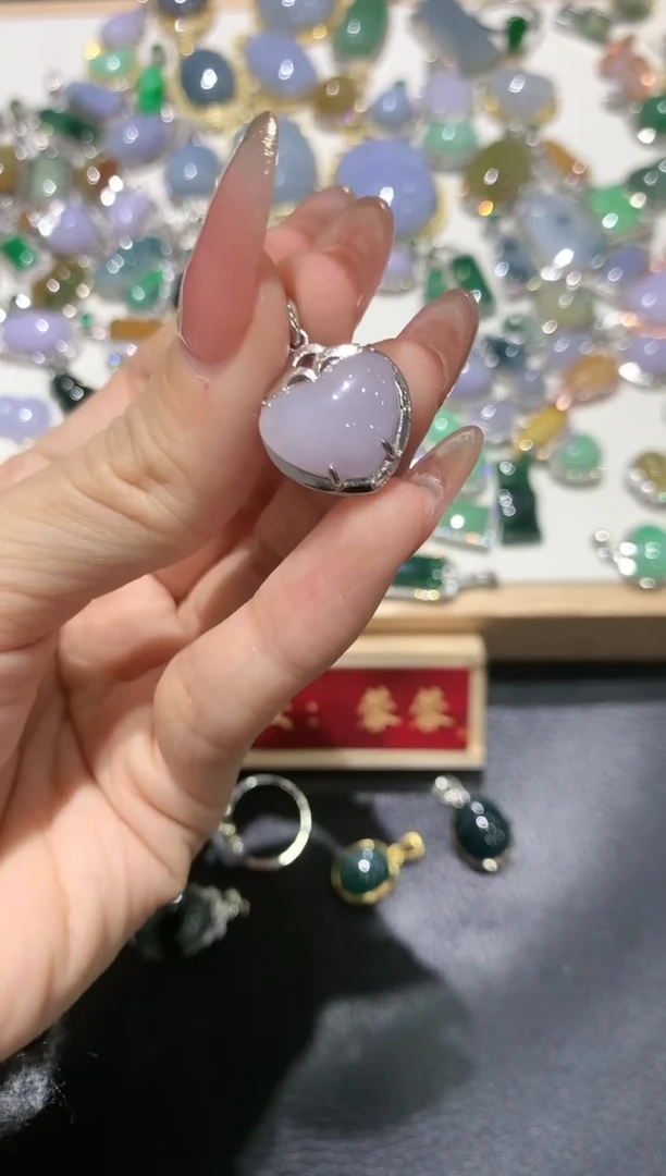 【闪购商品】翡翠吊坠(不含链)银S925镶嵌团购43