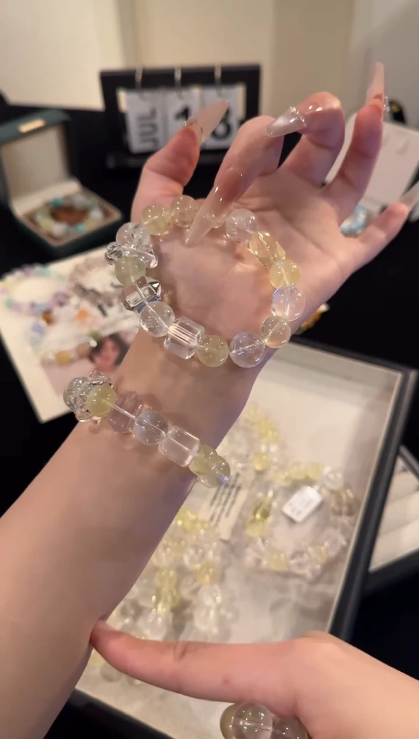 水晶手链合金黄色多宝x2099