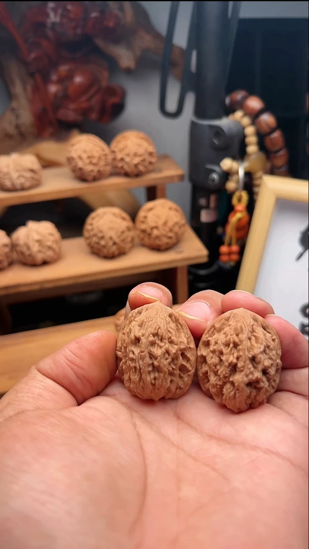 吊坠文玩核桃虎头32