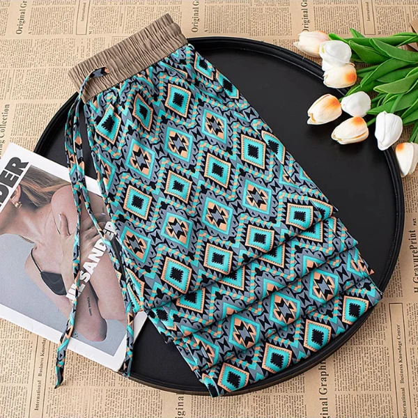 拉夏贝尔阔腿裤女夏季薄款2025年新款宽松垂感防蚊裤凉凉防晒裤子