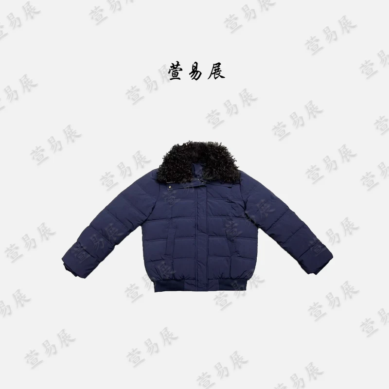 萱易展-90白鹅绒意大利进口莫斯纳可拆卸羊毛领鹅绒服-WT102201