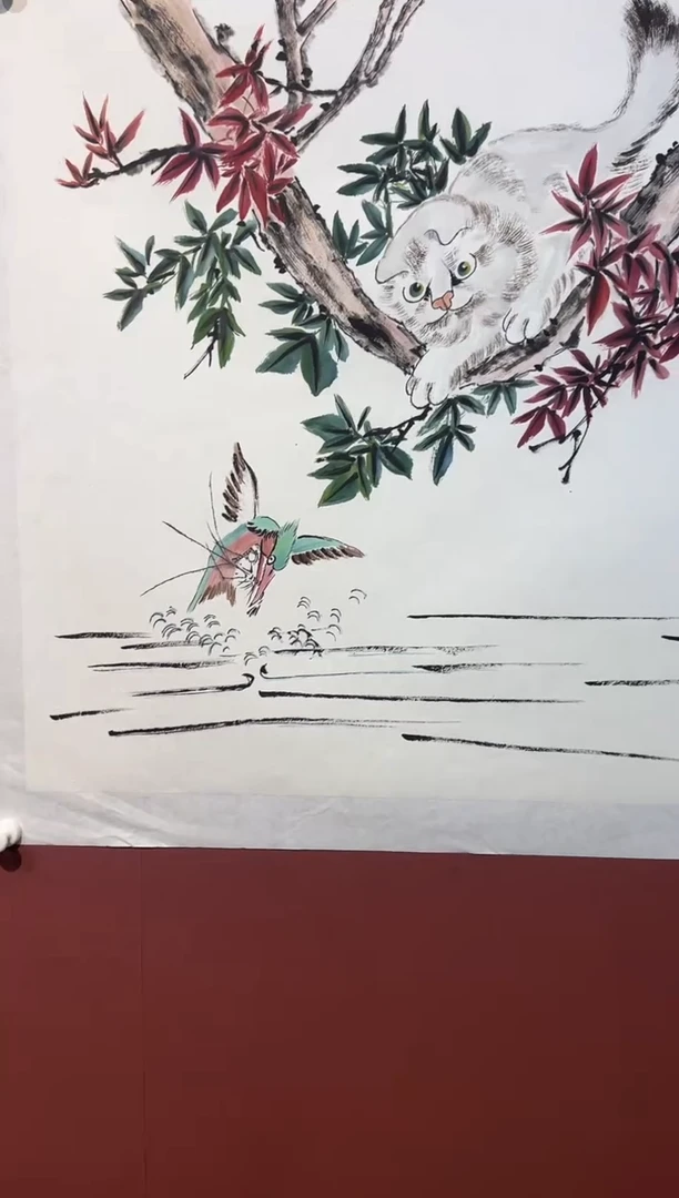 国画赵昱涴花鸟精品拍行馆藏作品