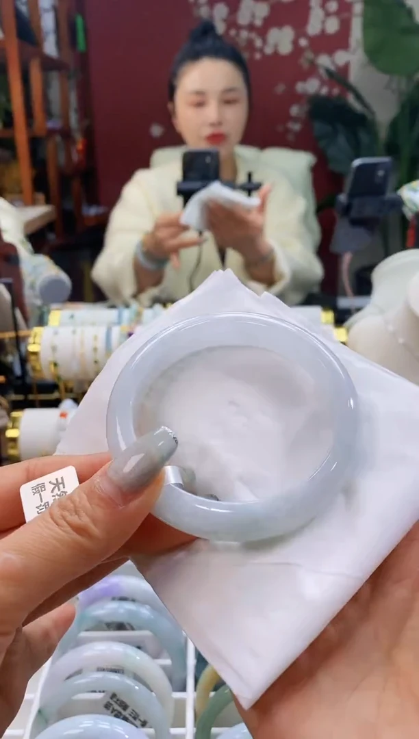 【闪购商品】翡翠手镯未镶嵌12冰透5859/11.9*8.0