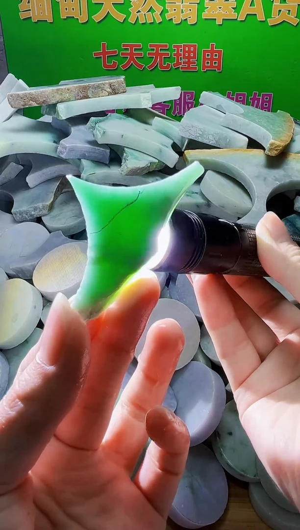 翡翠未镶嵌颈饰天然翡翠A货846