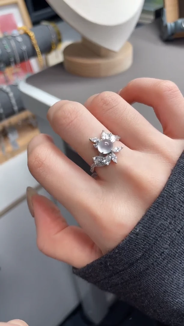 银S925镶嵌戒指翡翠?***i11111