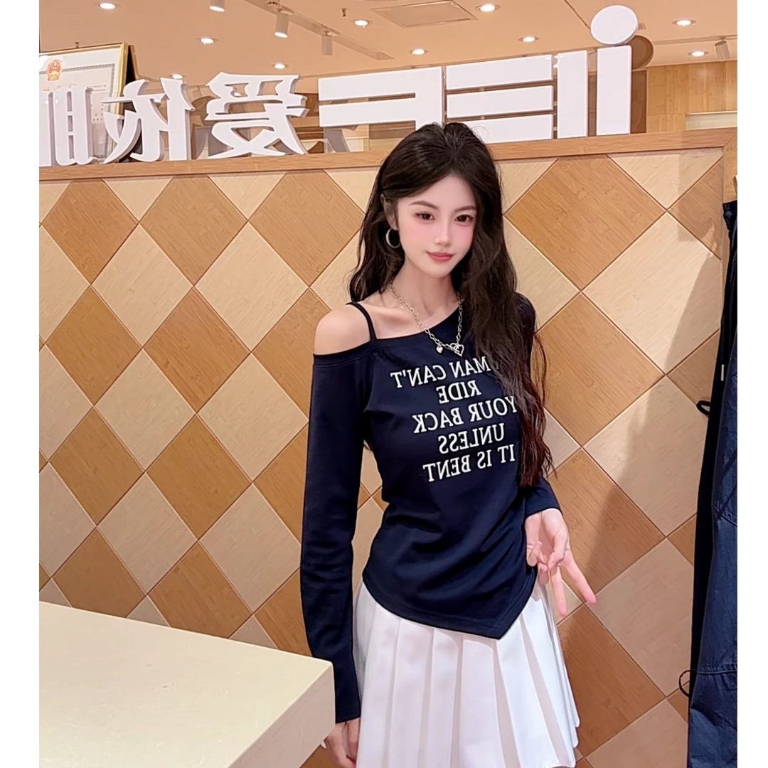 IEF/爱依服2025新款秋季显瘦长袖高贵针织设计感上衣