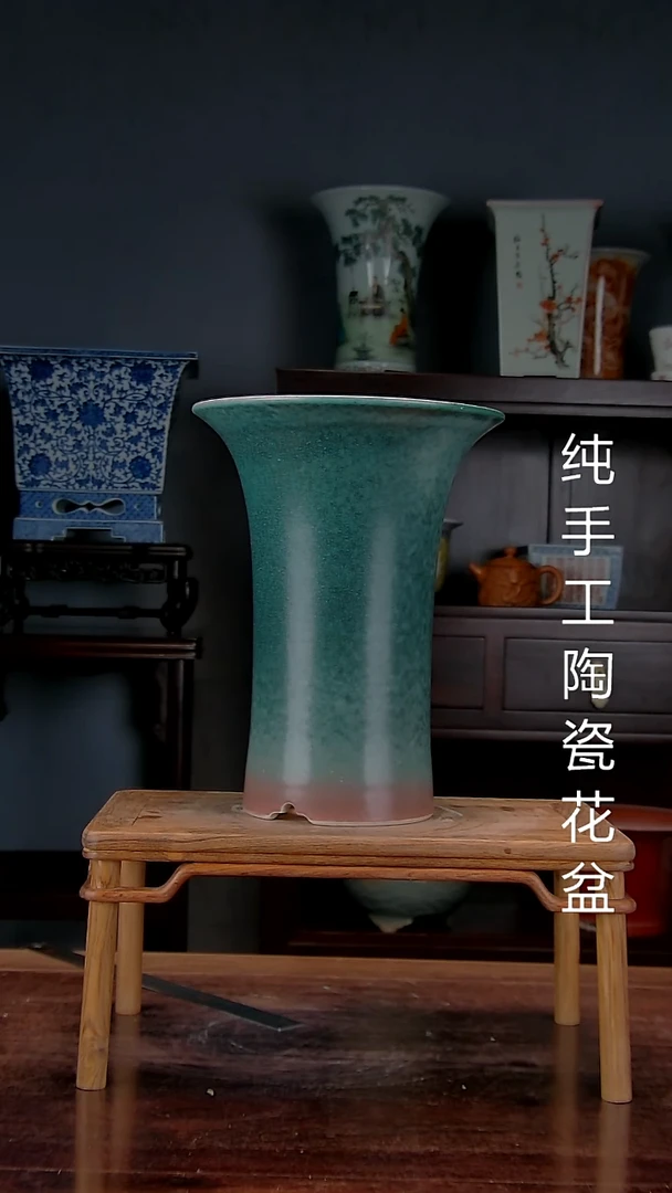 景德镇陶瓷手工花盆