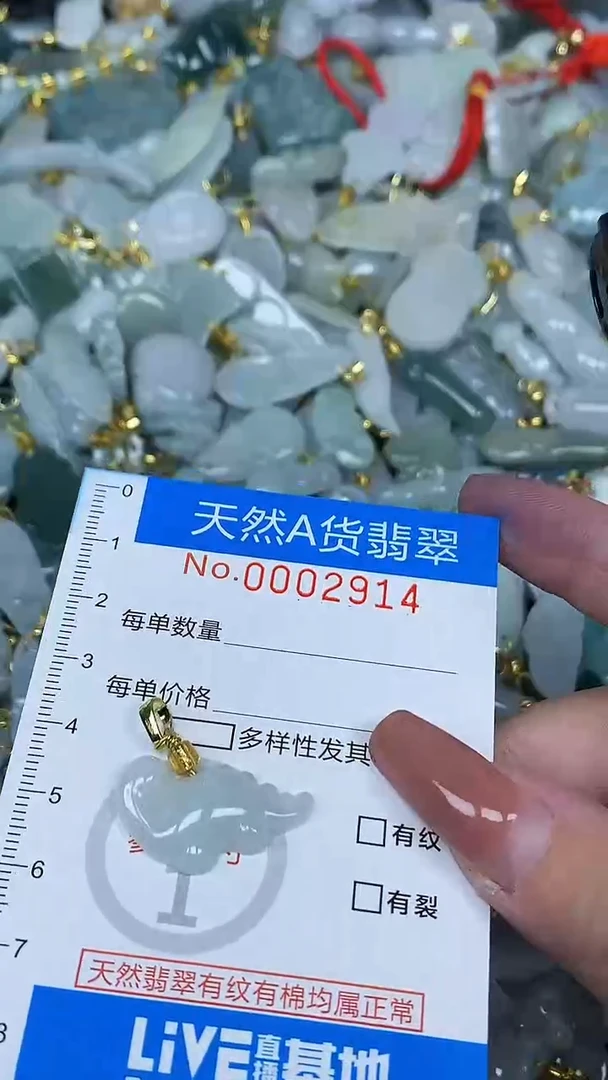 颈饰未镶嵌翡翠净货挂件-2914