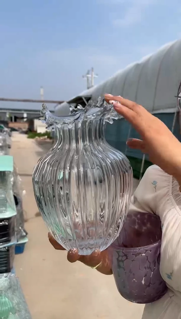 客厅摆件玻璃花瓶高级感