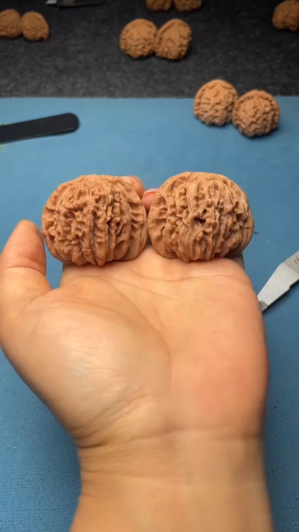 桃核把件w185  楼子 45尺